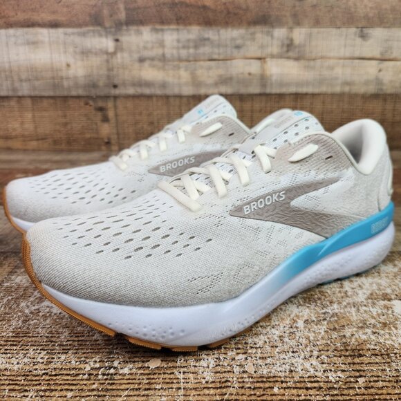 Brooks Ghost 16 Women's Size 11 B Beige Running Athletic Gym Train Sneaker Shoes - Picture 3 of 10